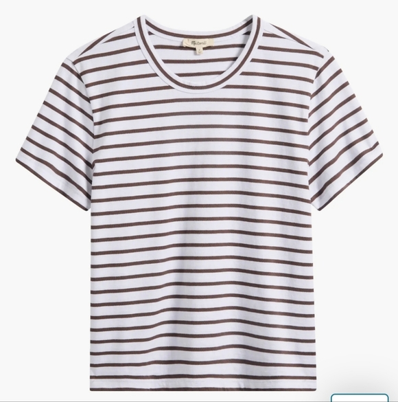 Madewell Tops - NWT Madewell Striped Perfect Tee M